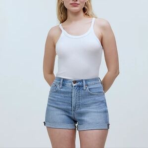 NWT Madewell High-Rise Denim Shorts in Beech Wash Size 31